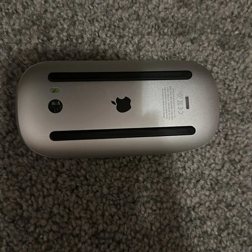 White Apple magic mouse